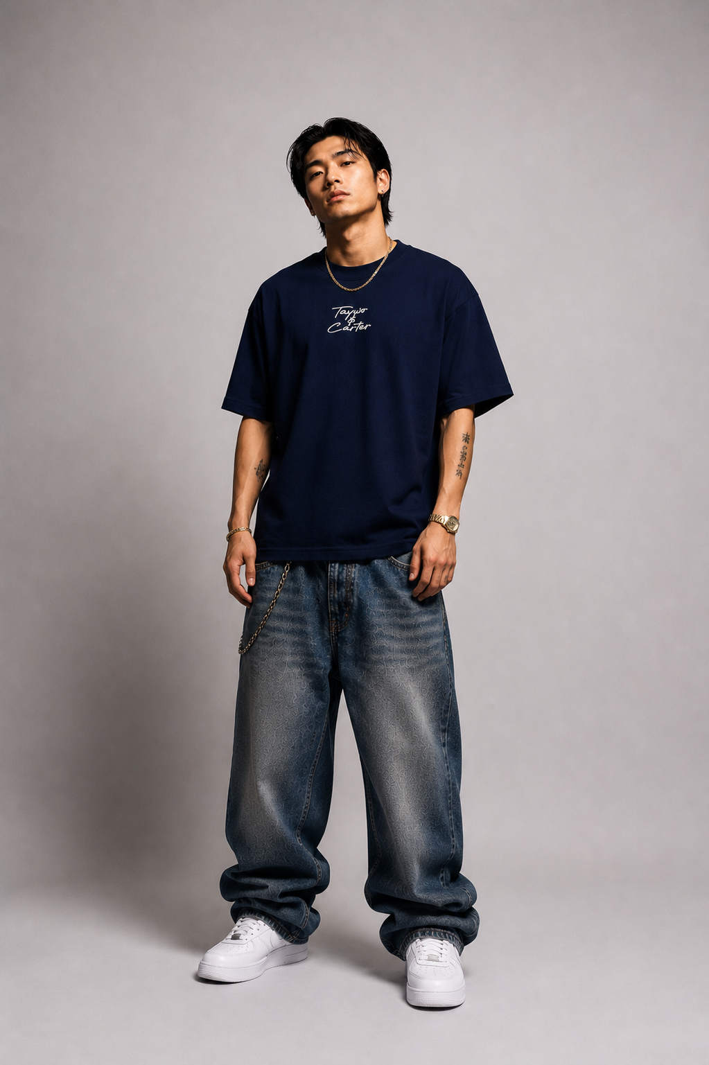 T-Shirt Signature - Navy-blue